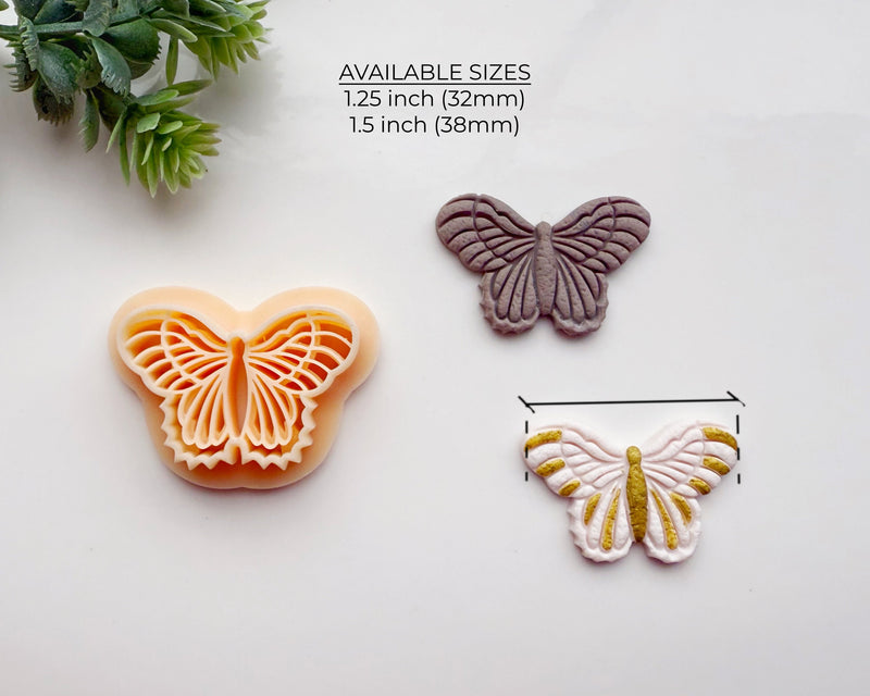 Intricate Butterfly Clay Cutter | Spring Polymer Clay Cutter for Jewelry Making