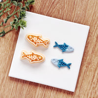 Floral Sardine Polymer Clay Cutter | Single or Mirror Set