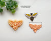 Intricate Bee Clay Cutter | Nature-Inspired Polymer Clay Cutter for Jewelry Making