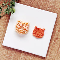 Floral Tiger Face Polymer Clay Cutter