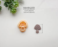 Dot Mushroom Clay Cutter | Forest-Inspired Polymer Clay Cutter for Jewelry Making