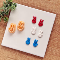 Patriotic Peace Sign Clay Cutter - 4th of July 2026