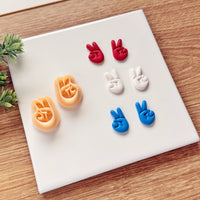 Patriotic Peace Sign Clay Cutter - 4th of July 2026