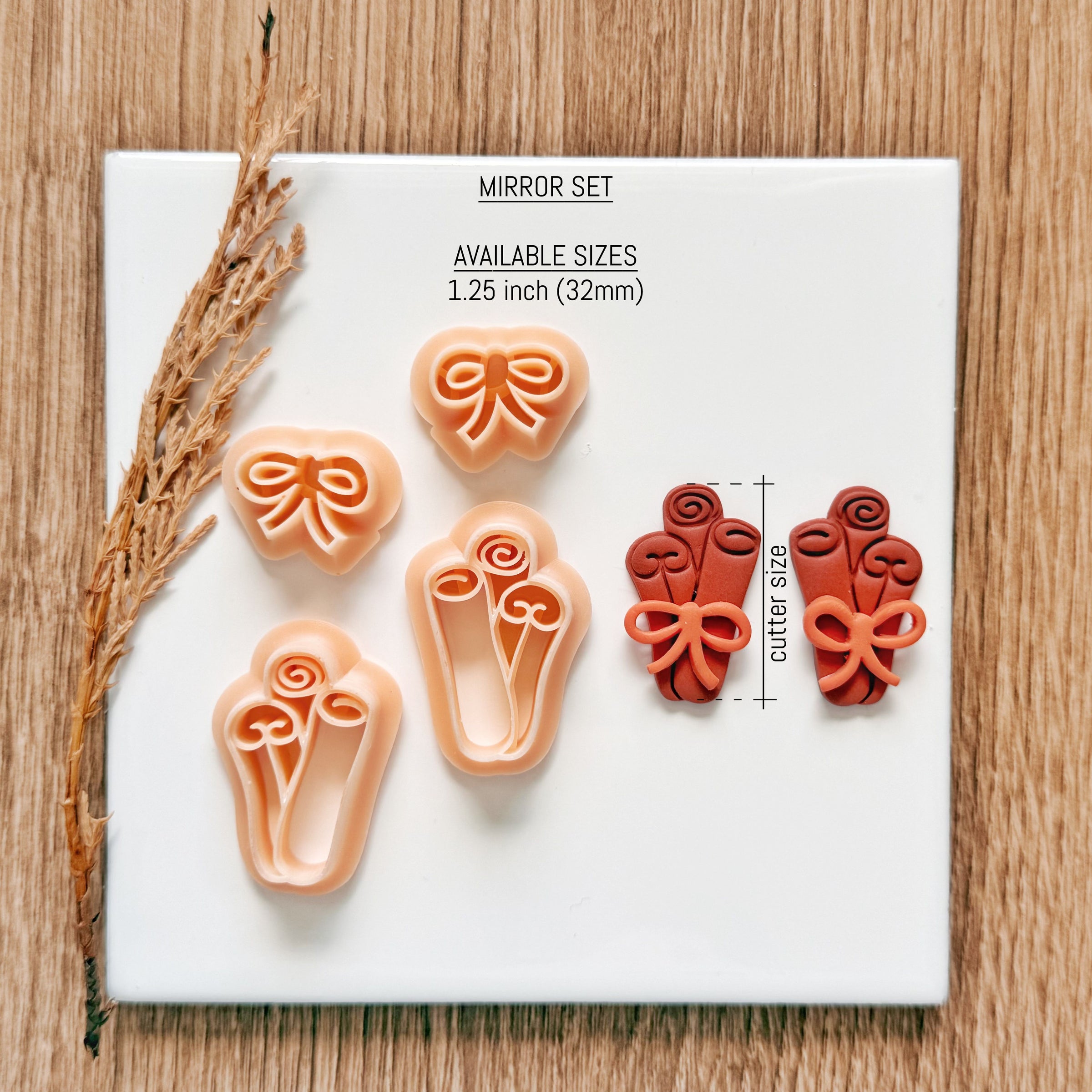 Cinnamon Stick Polymer Clay Cutter Set