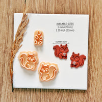 Squirrel Acorn Polymer Clay Cutter Set