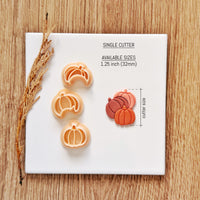 Stacked Pumpkin Polymer Clay Cutter Set