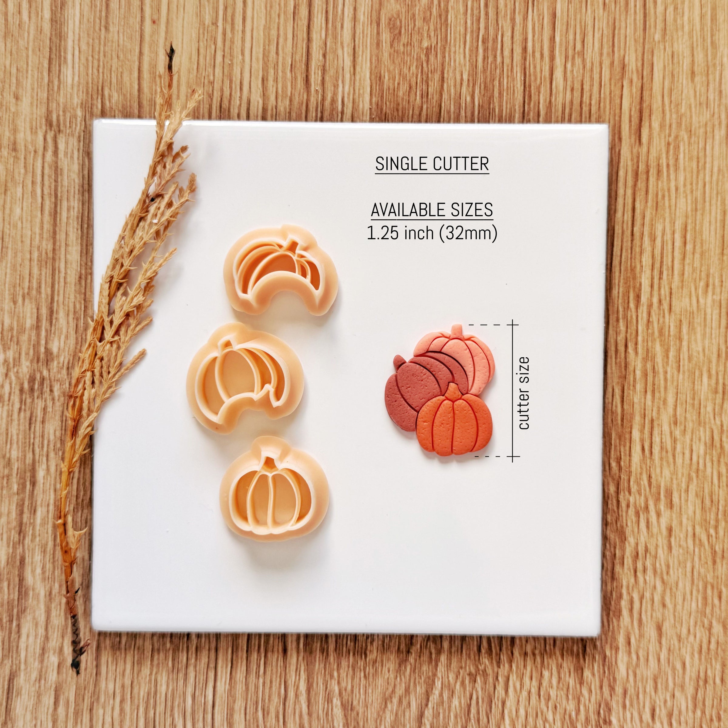 Stacked Pumpkin Polymer Clay Cutter Set