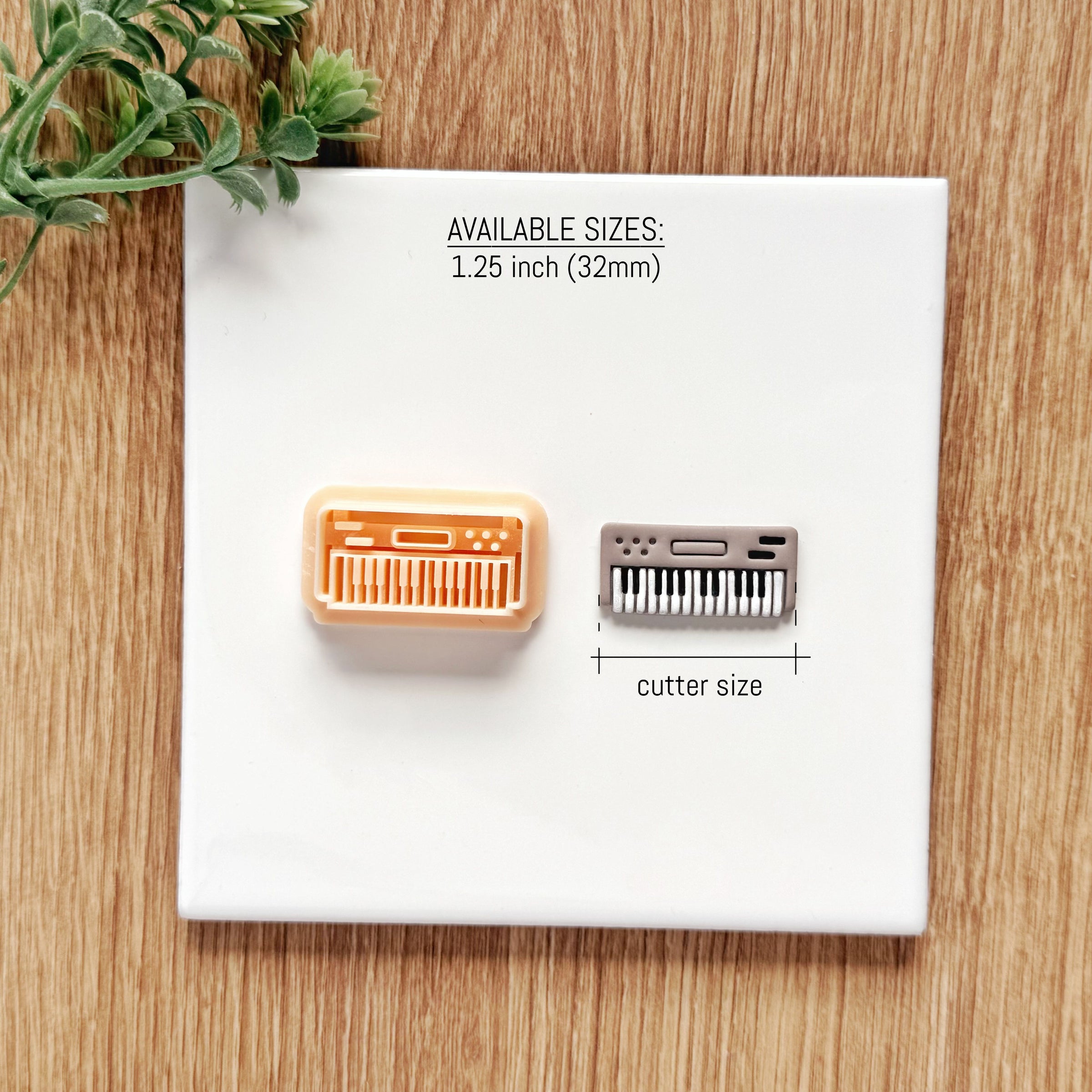 Keyboard Clay Cutter: Synthesizer Piano Polymer Earring Mold