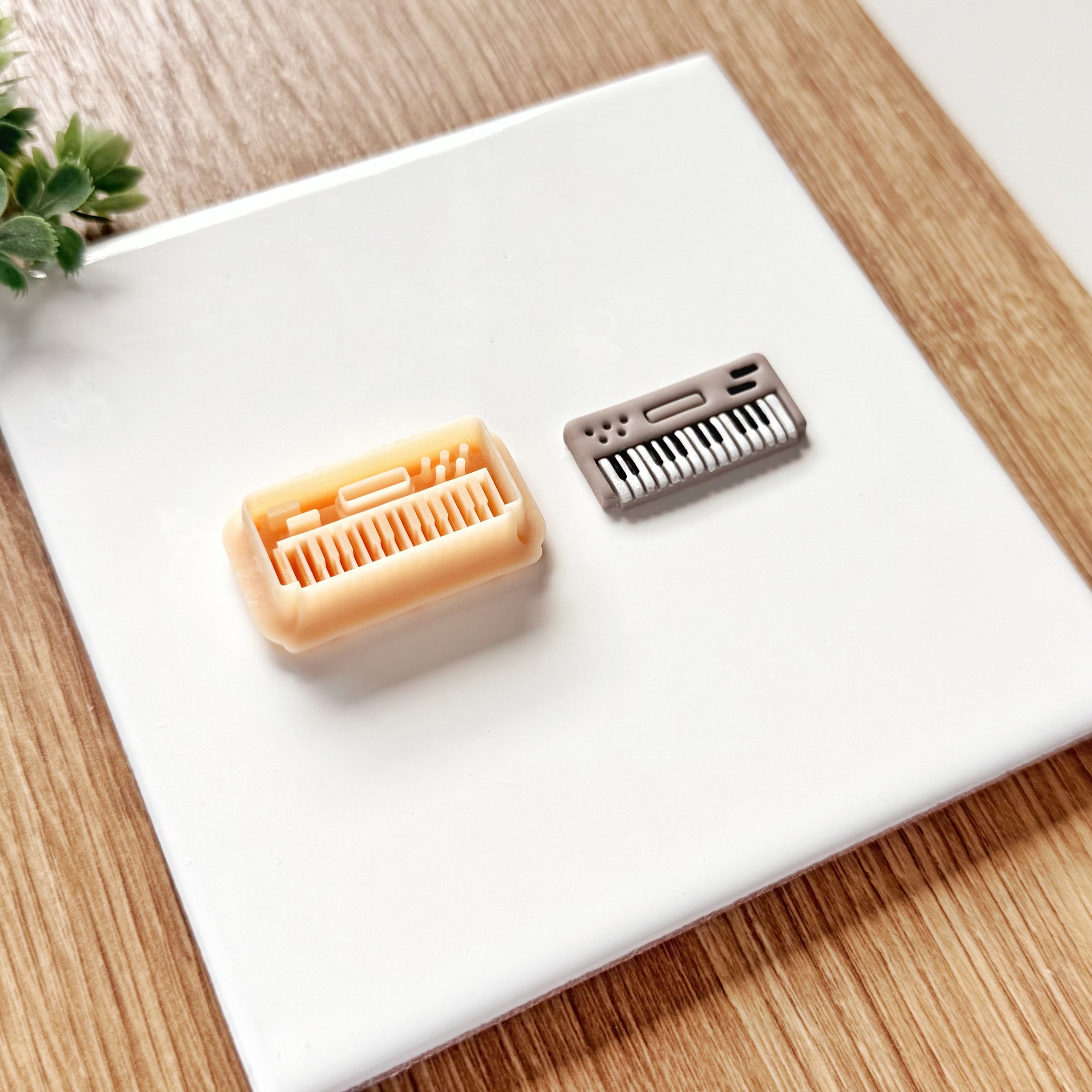 Keyboard Clay Cutter: Synthesizer Piano Polymer Earring Mold