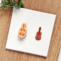 Violin Clay Cutter: Cello Musical Instrument Earring Mold
