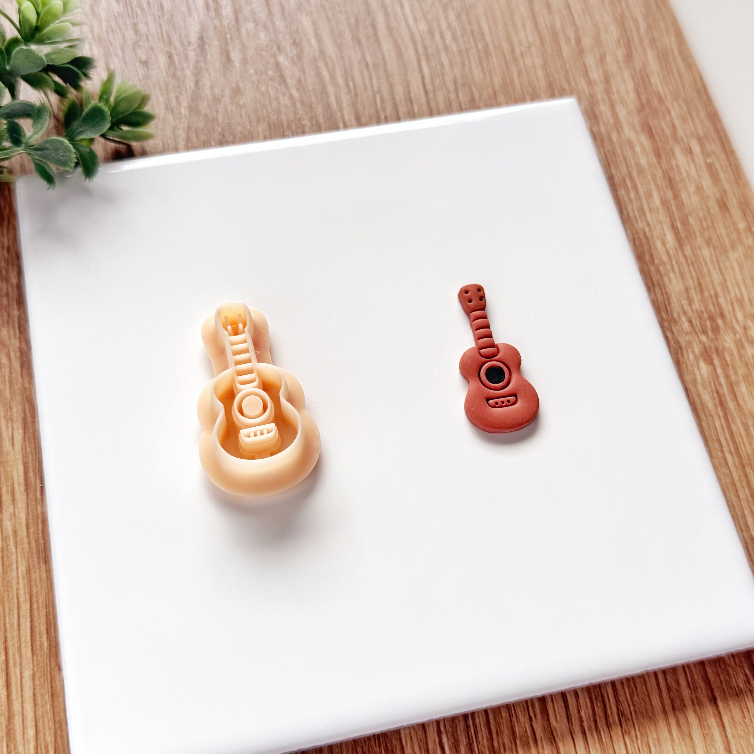 Guitar Clay Cutter: Ukulele Musical Instrument Earring Mold
