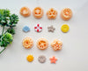 Summer Stud Cutters Set 1 – Miniature Polymer Clay Cutters for Earrings (4 Sizes)