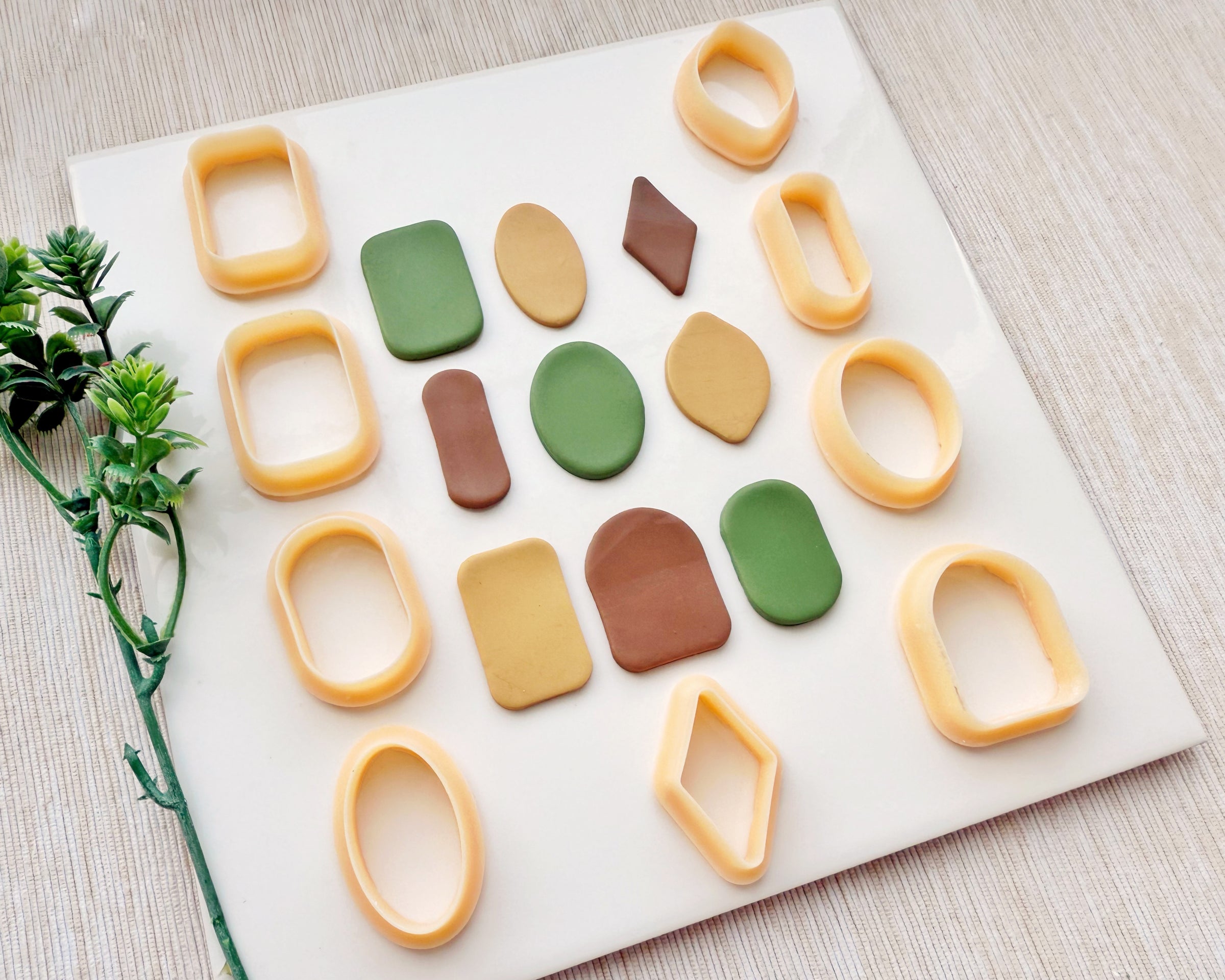 Essential Shape Cutters – 9 Polymer Clay Earring Cutters