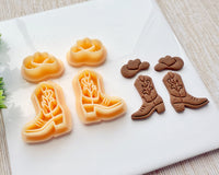 Cowboy Boots and Hat Cutter Set – Western Polymer Clay Earring Cutters