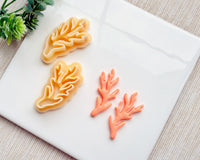 Coral Reef Polymer Clay Cutter Set – 2pc Coastal Ocean Theme