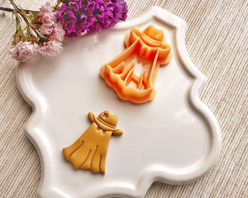 Ghost Cowboy Halloween Clay Cutter - July13th Launch