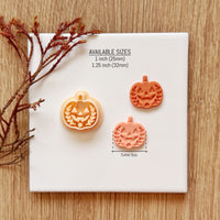 Floral Jack-O-Lantern Pumpkin Clay Cutter