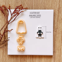 Ghost Holding a Cat Clay Cutter Set