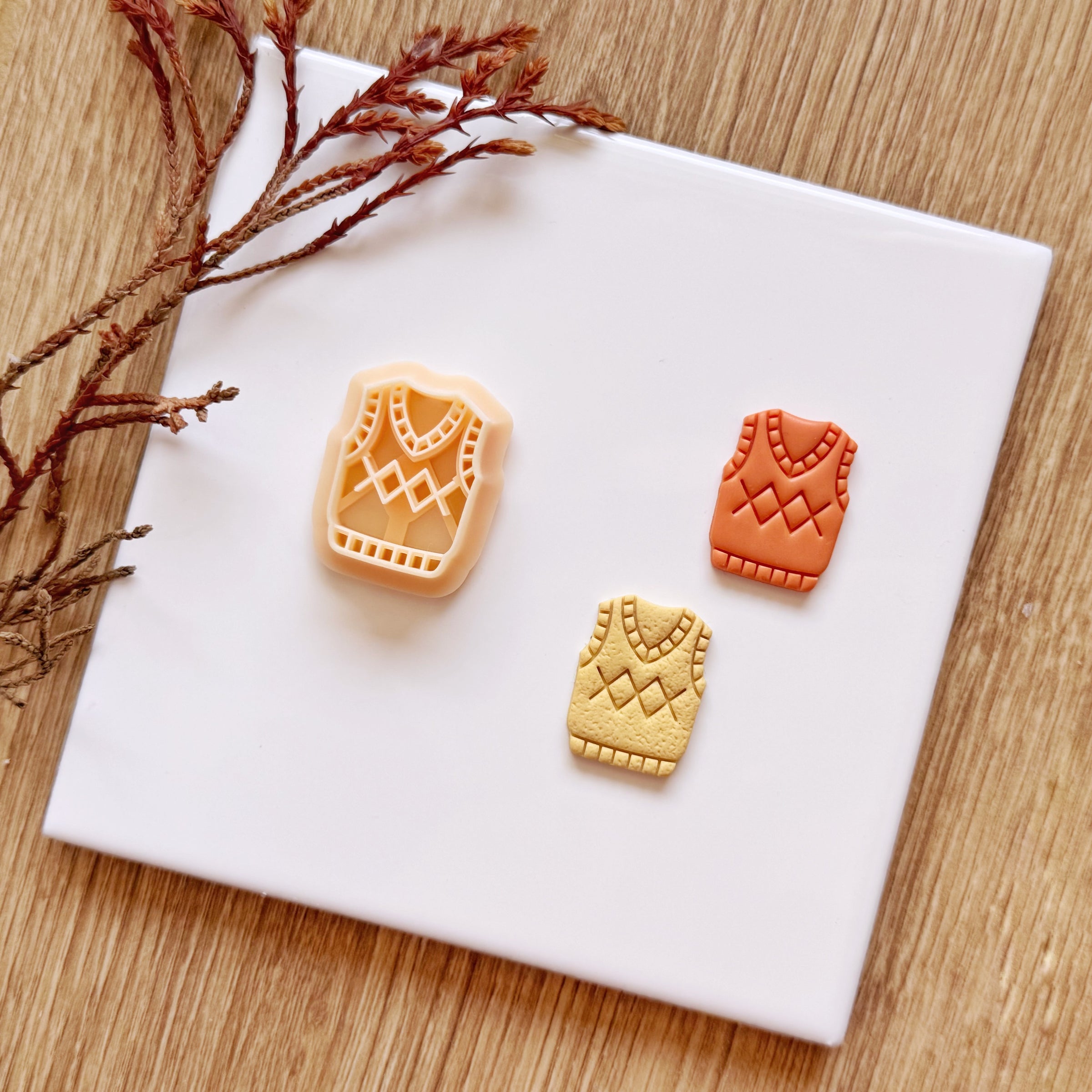 Argyle Vest Clay Cutter