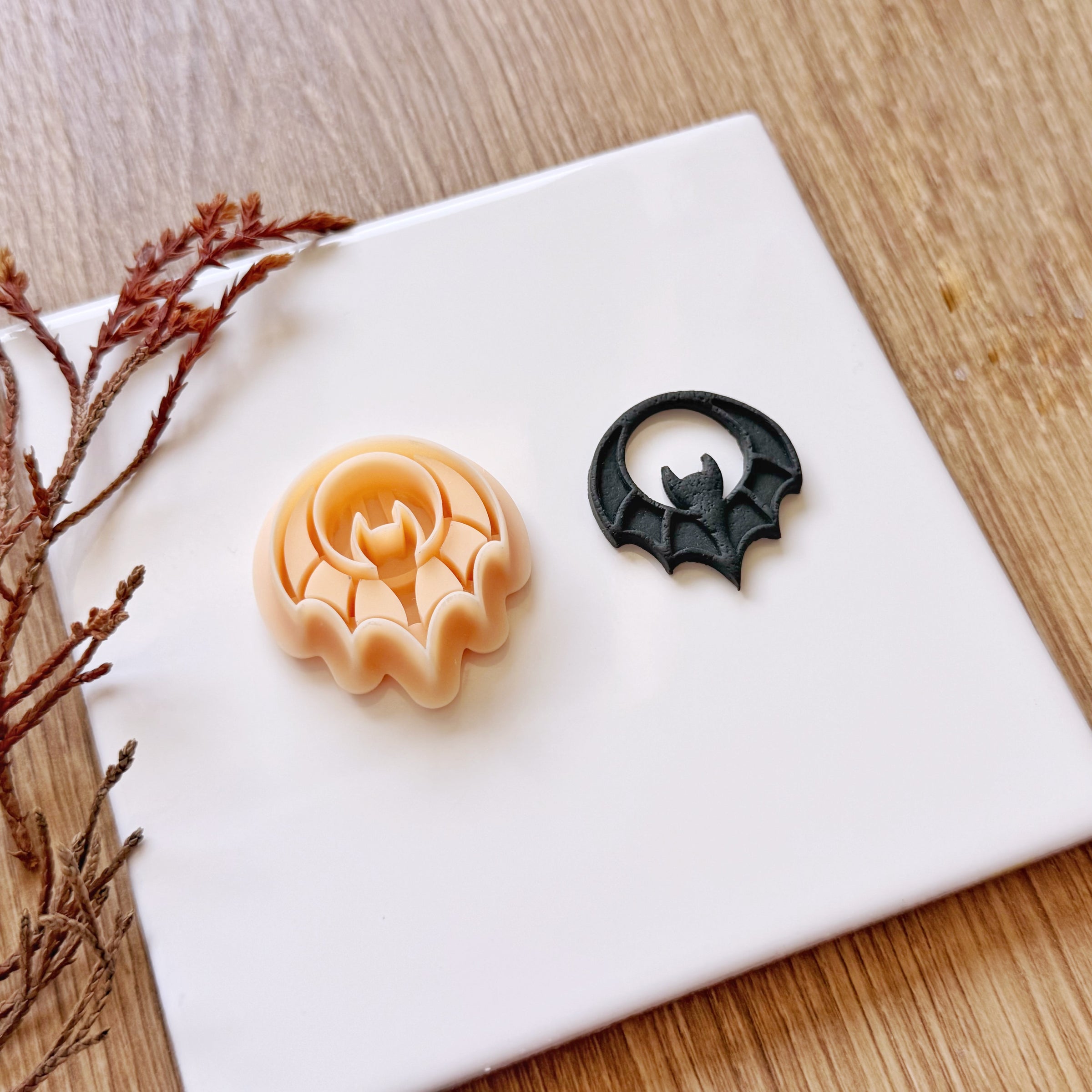 Moon Bat Dangle Clay Cutter