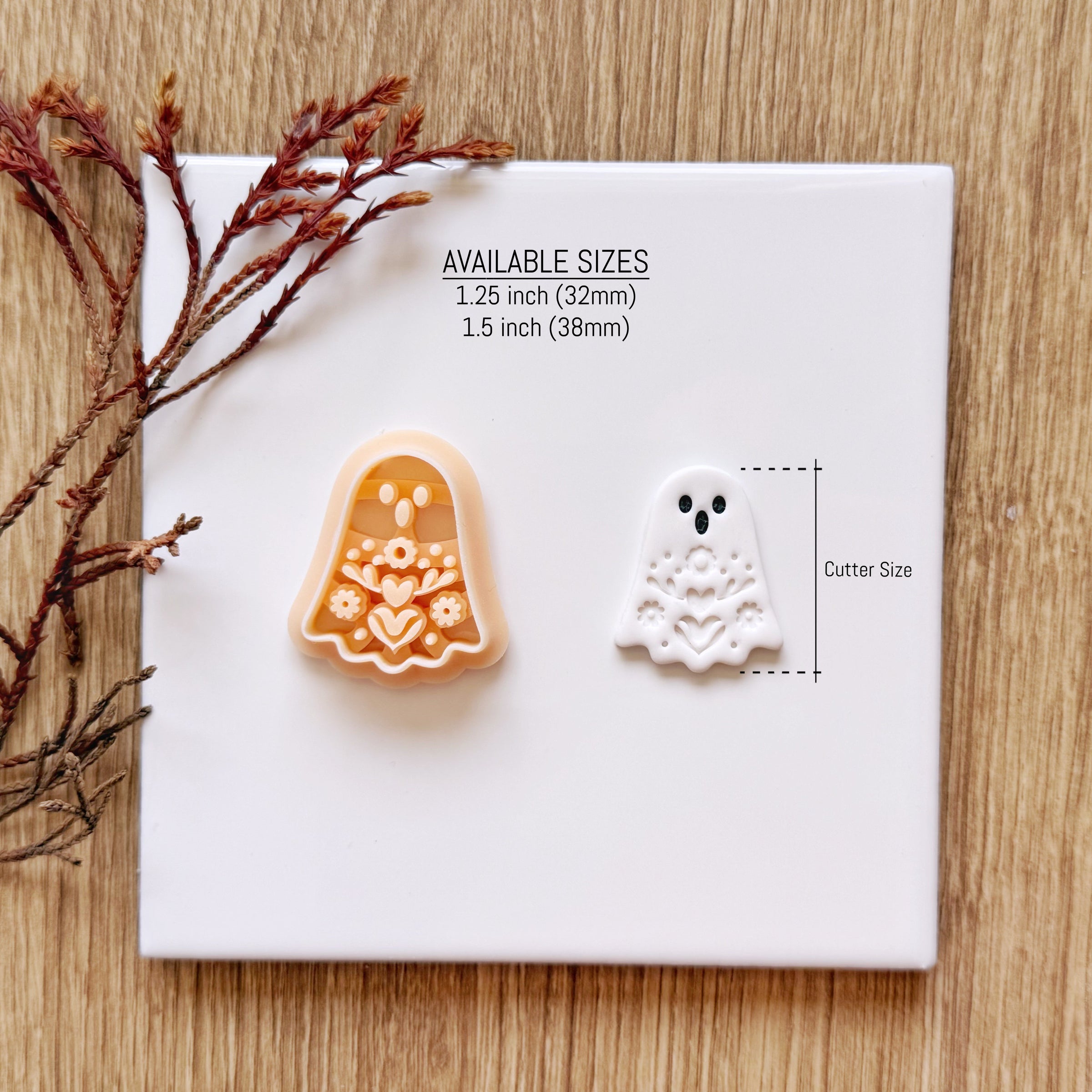 Floral Ghost Clay Cutter