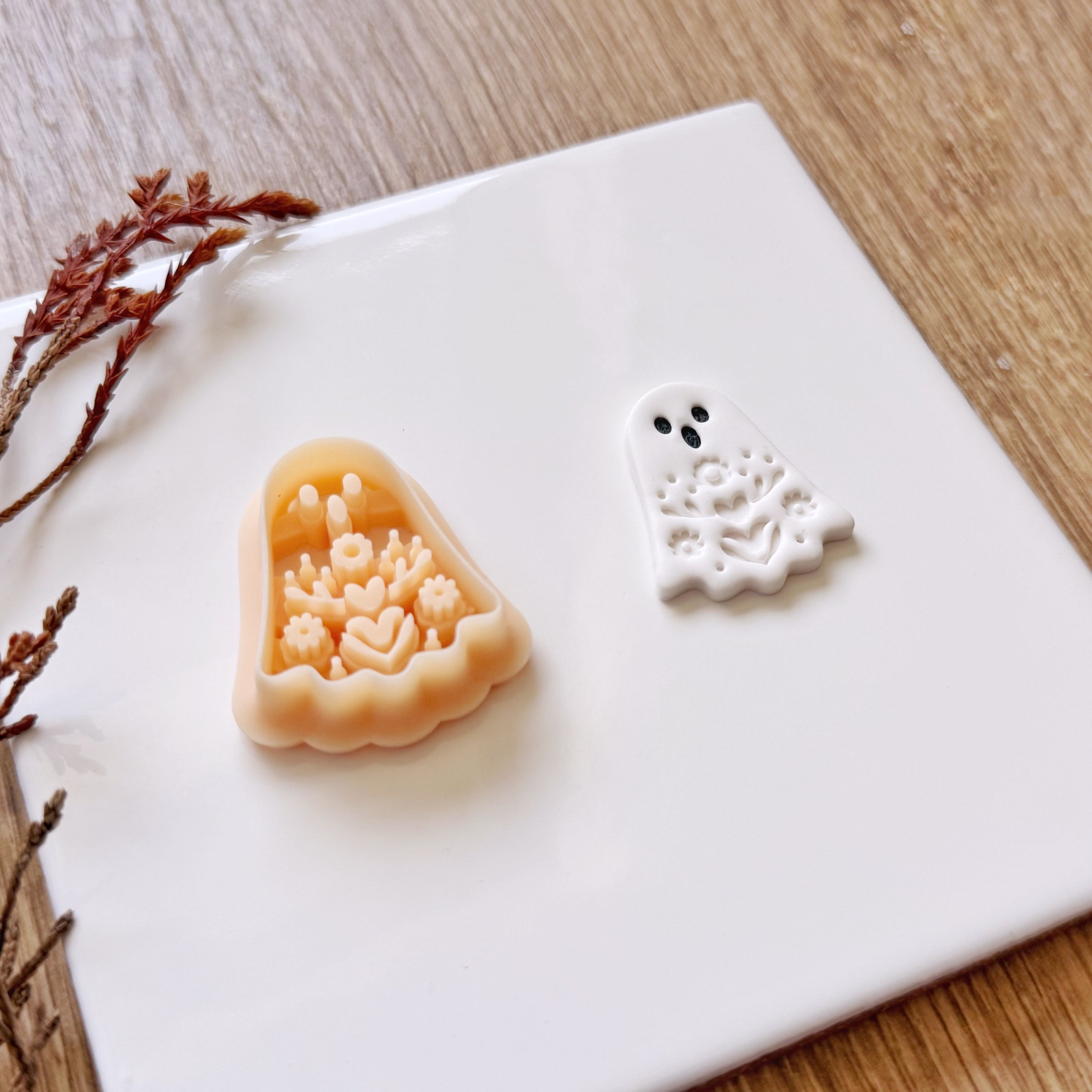 Floral Ghost Clay Cutter