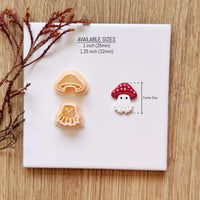 Mushroom Ghost Clay Cutter Set