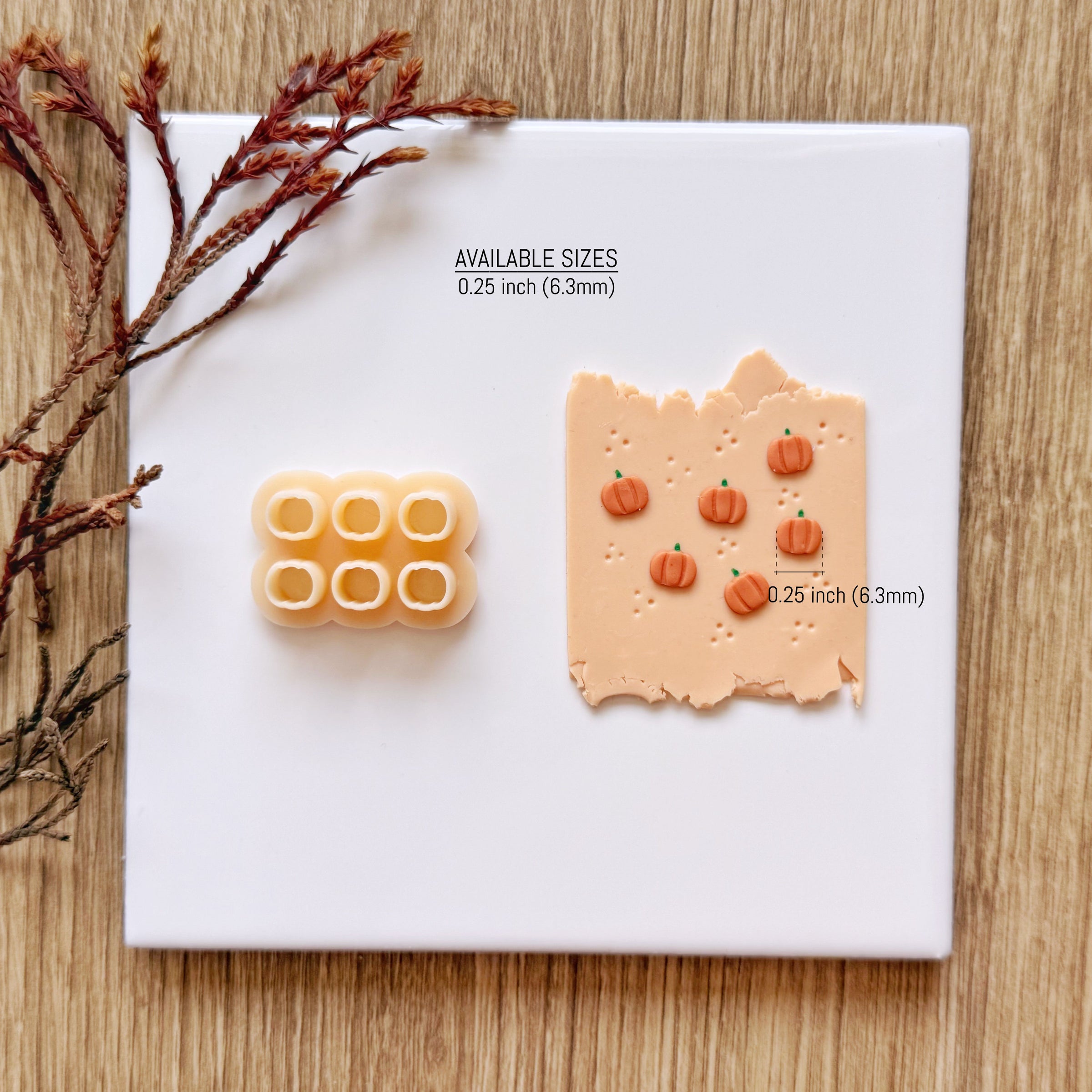 Mini Pumpkin Cluster Clay Cutter