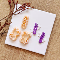 Boo Ghost Clay Cutter 3-Piece Mirror Set