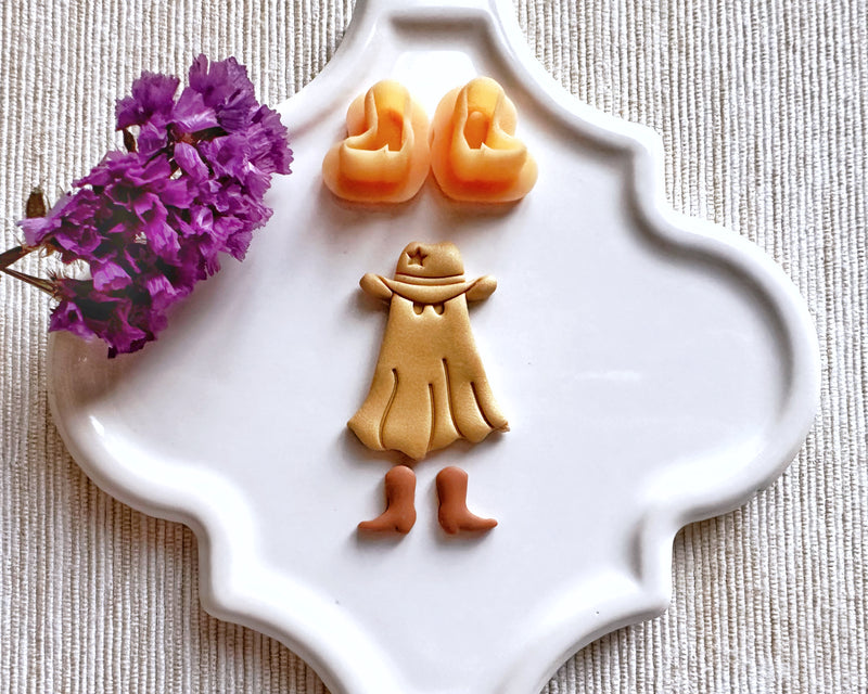 Ghost Cowboy Halloween Clay Cutter - July13th Launch