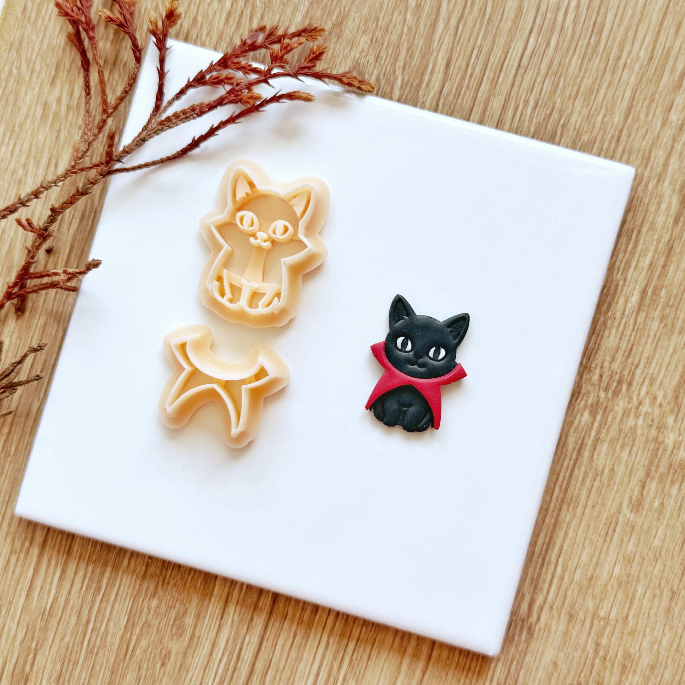 Vampire Cat Clay Cutter Set