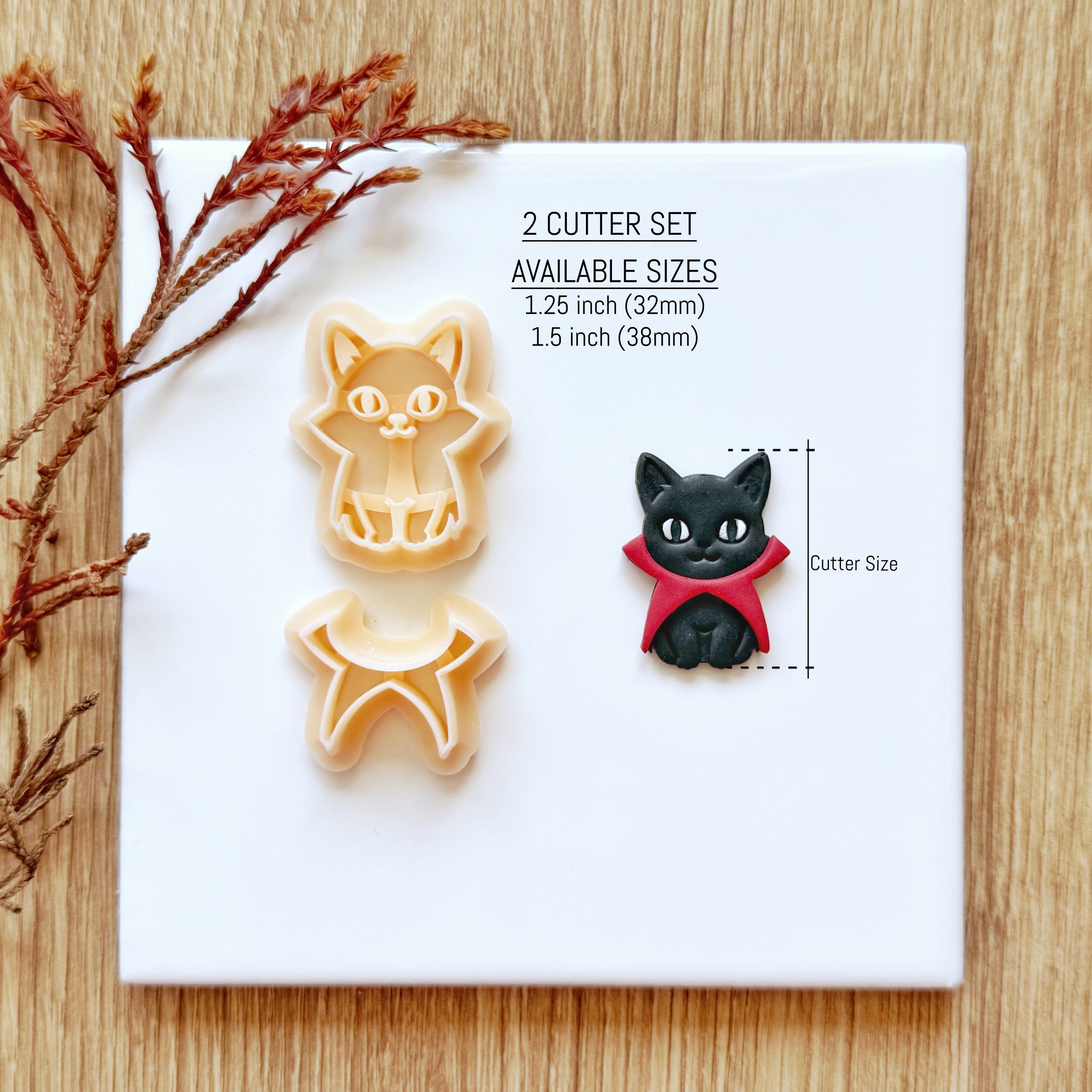 Vampire Cat Clay Cutter Set