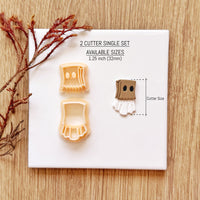 Paper Bag Ghost Clay Cutter Set