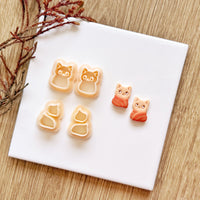 Scarf Cat Clay Cutter Set