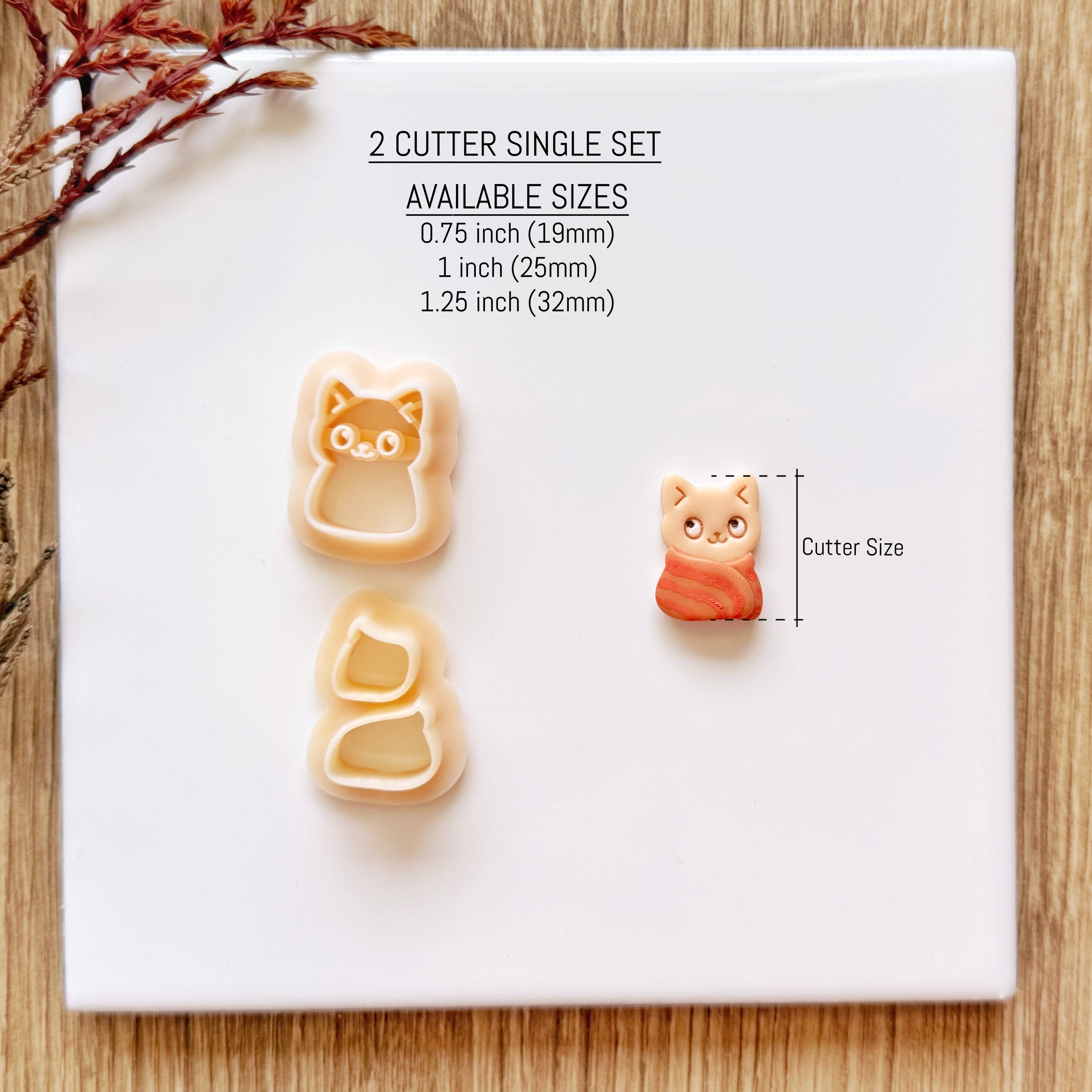 Scarf Cat Clay Cutter Set