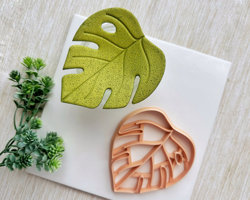 clay monstera leaf Monstera Trinket Dish Cutter – BabylonCutters