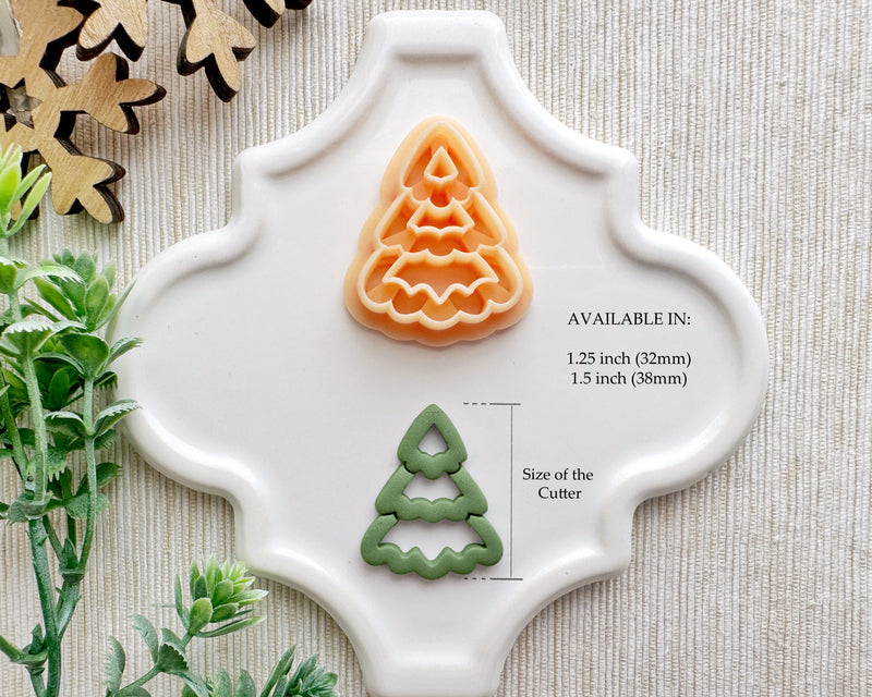 3 Tier Cutout Tree Christmas Clay Cutter / September 1st Launch
