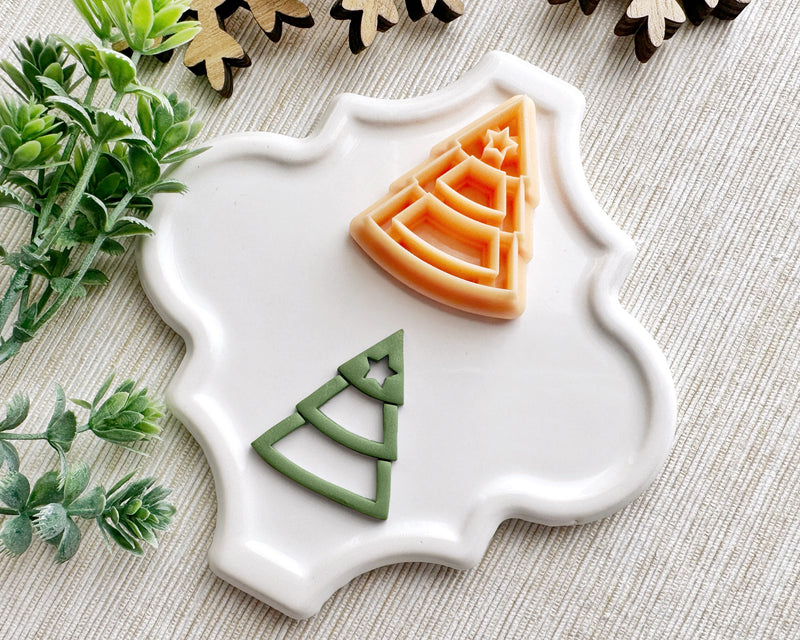 Triangle Tree Cutout Christmas Clay Cutter / September 1st Launch