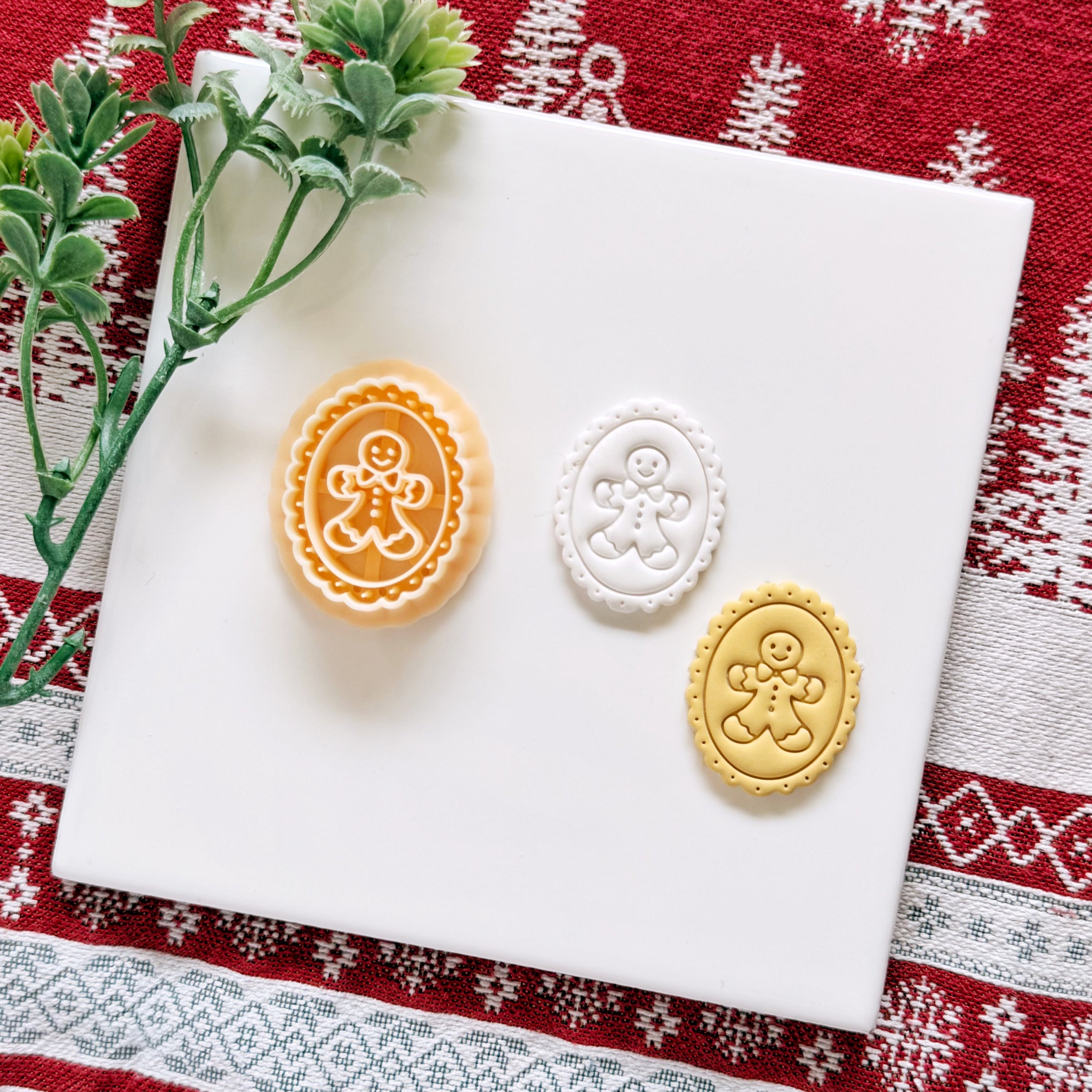 Gingerbread Man Cameo Clay Cutter