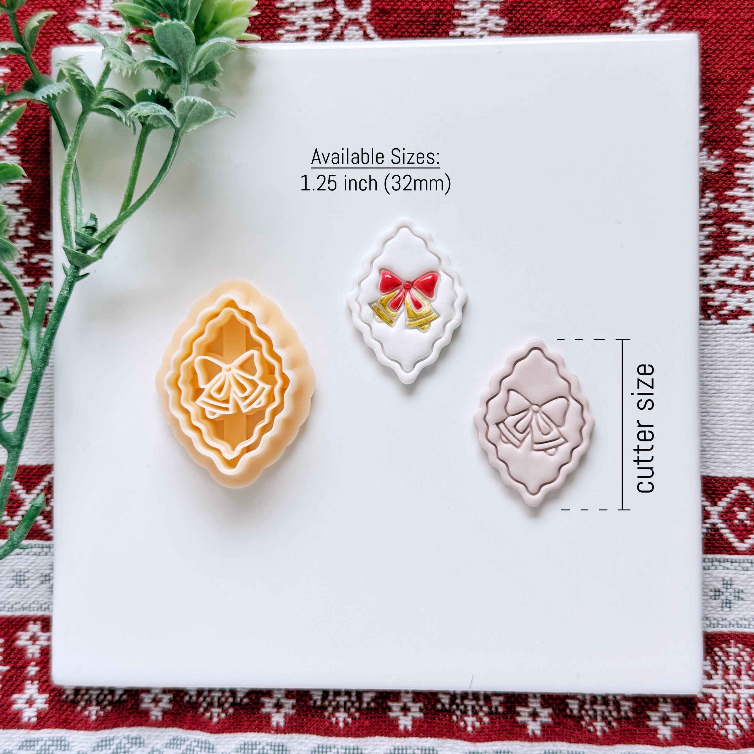Christmas Bells Cameo Clay Cutter