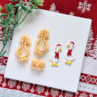 Christmas Goose Clay Cutter Set