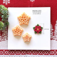Poinsettia Polymer Clay Cutter Set