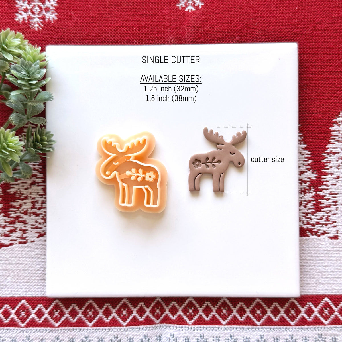 Nordic Moose Polymer Clay Cutter