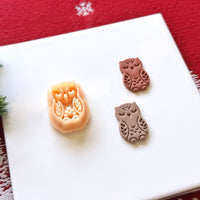 Nordic Sleepy Owl Polymer Clay Cutter
