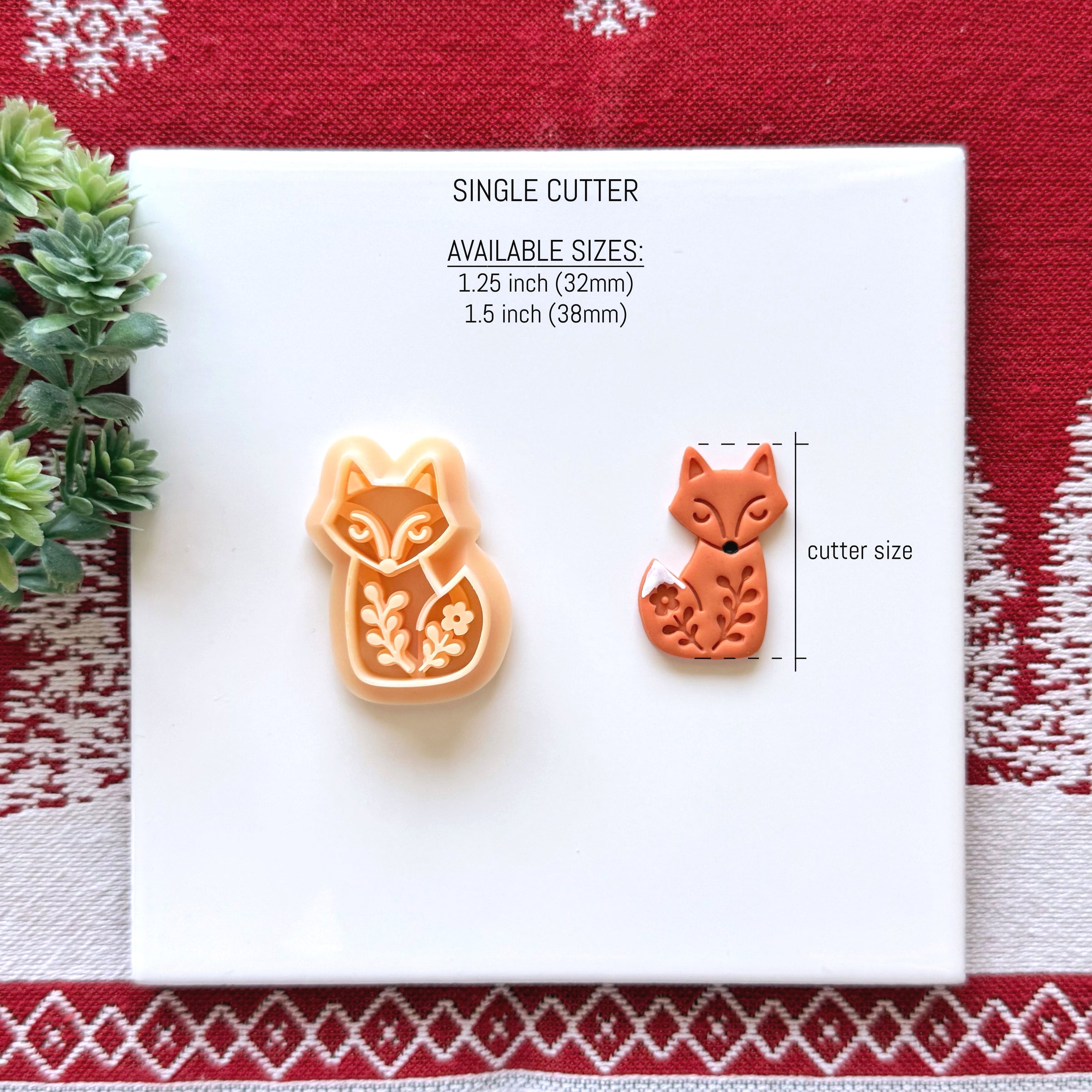 Nordic Fox Polymer Clay Cutter