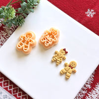 Gingerbread Man and Woman Polymer Clay Cutter Set