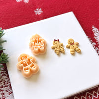 Gingerbread Man and Woman Polymer Clay Cutter Set