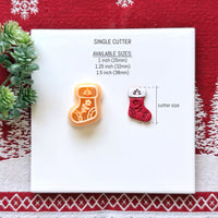 Nordic Holiday Stocking Polymer Clay Cutter