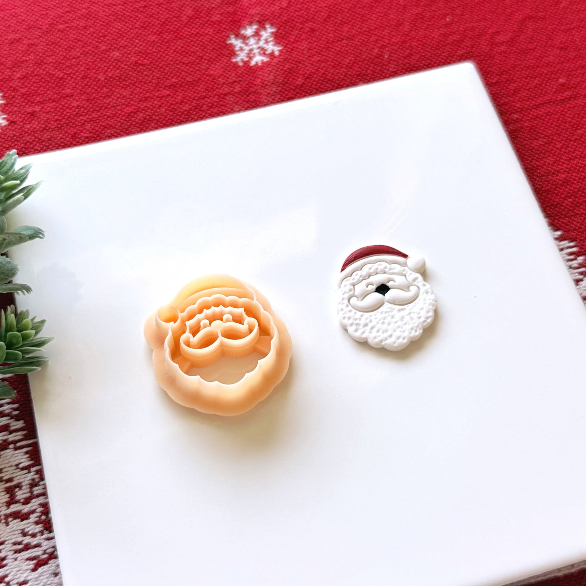 Santa Claus Face Polymer Clay Cutter