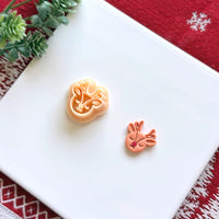 Cute Reindeer Face Polymer Clay Cutter